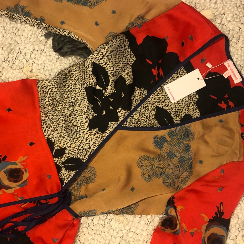 Vici Red Floral Patchwork Maxi Dress - Picture 4 of 5